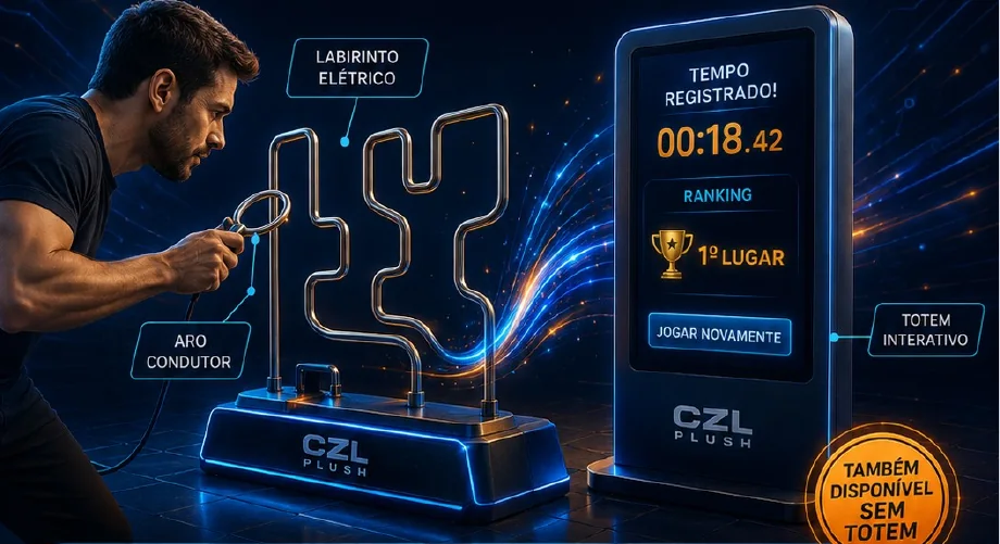 Labirinto Elétrico Interativo — imagem do catálogo CZL Plush